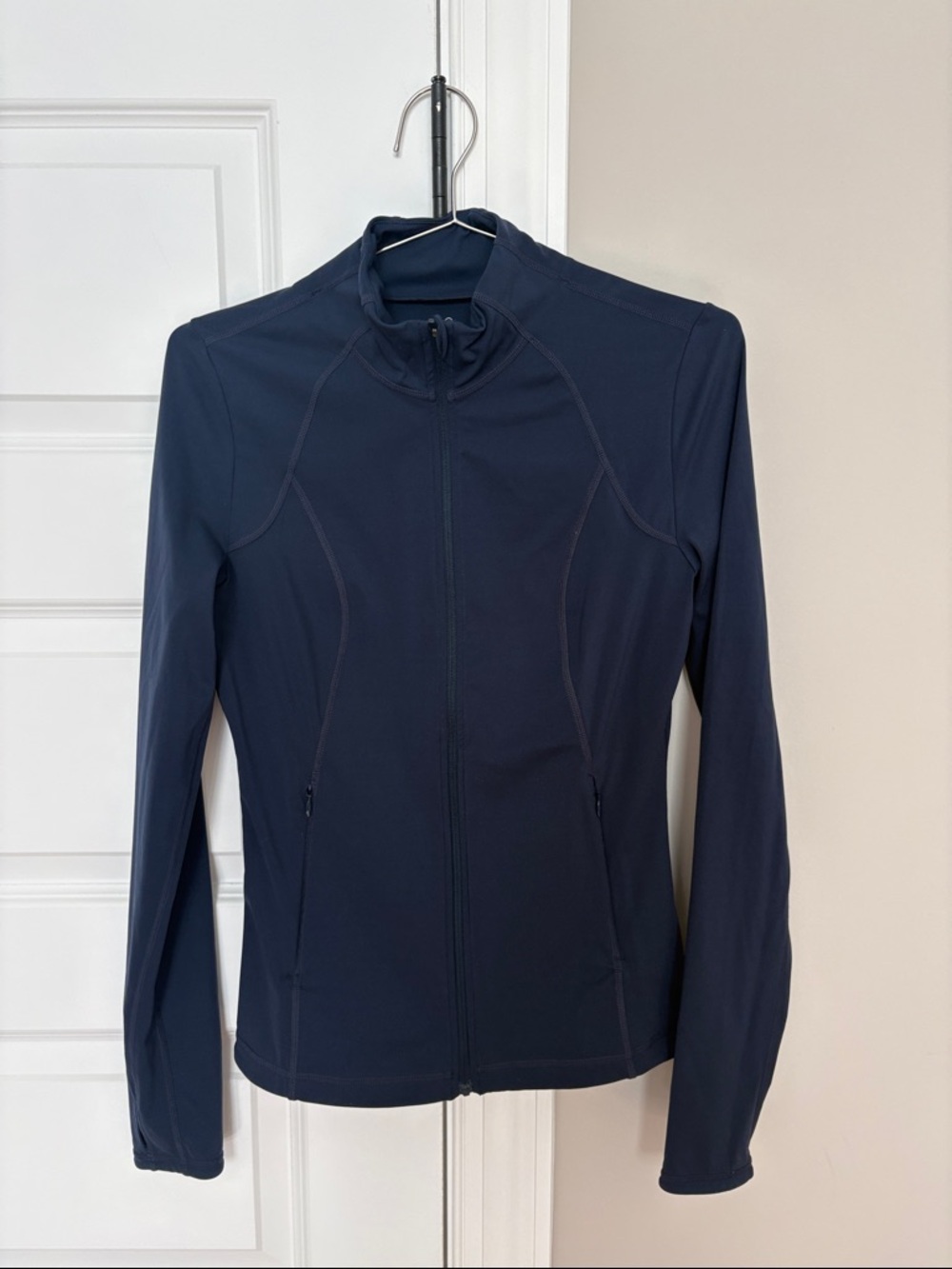 Sweaty Betty Women's Navy Full-Zip Jacket